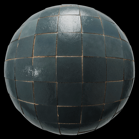 GLAZED Material Sphere Steel